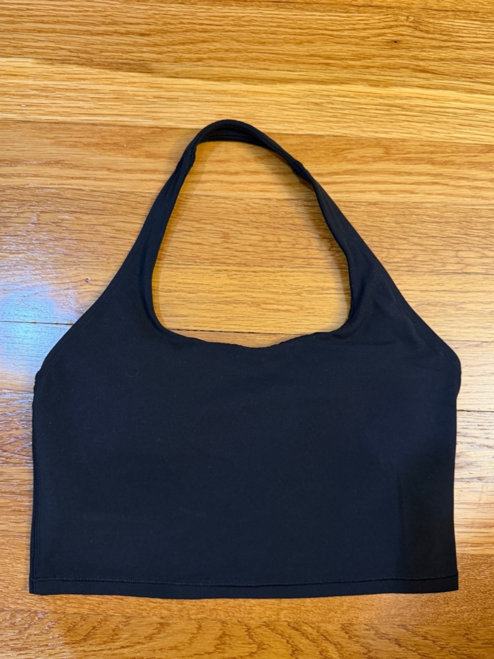 Athleta Halter Crop Top Shirt in Black - Size Small